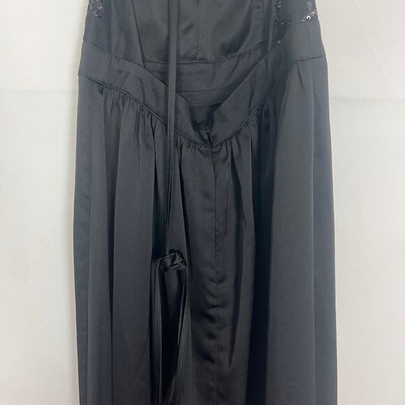 Love Couture Halter Beaded Black Maxi Dress Size XS - Picture 10 of 16